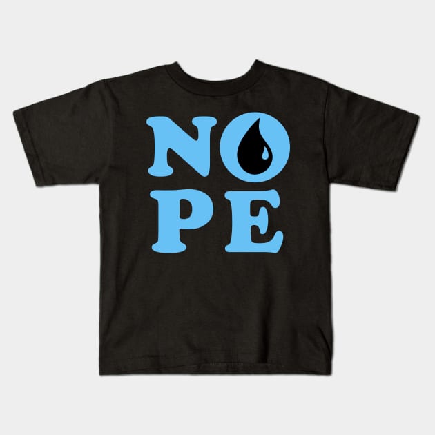 Magic The Gathering Blue Nope Kids T-Shirt by HiLoDesigns